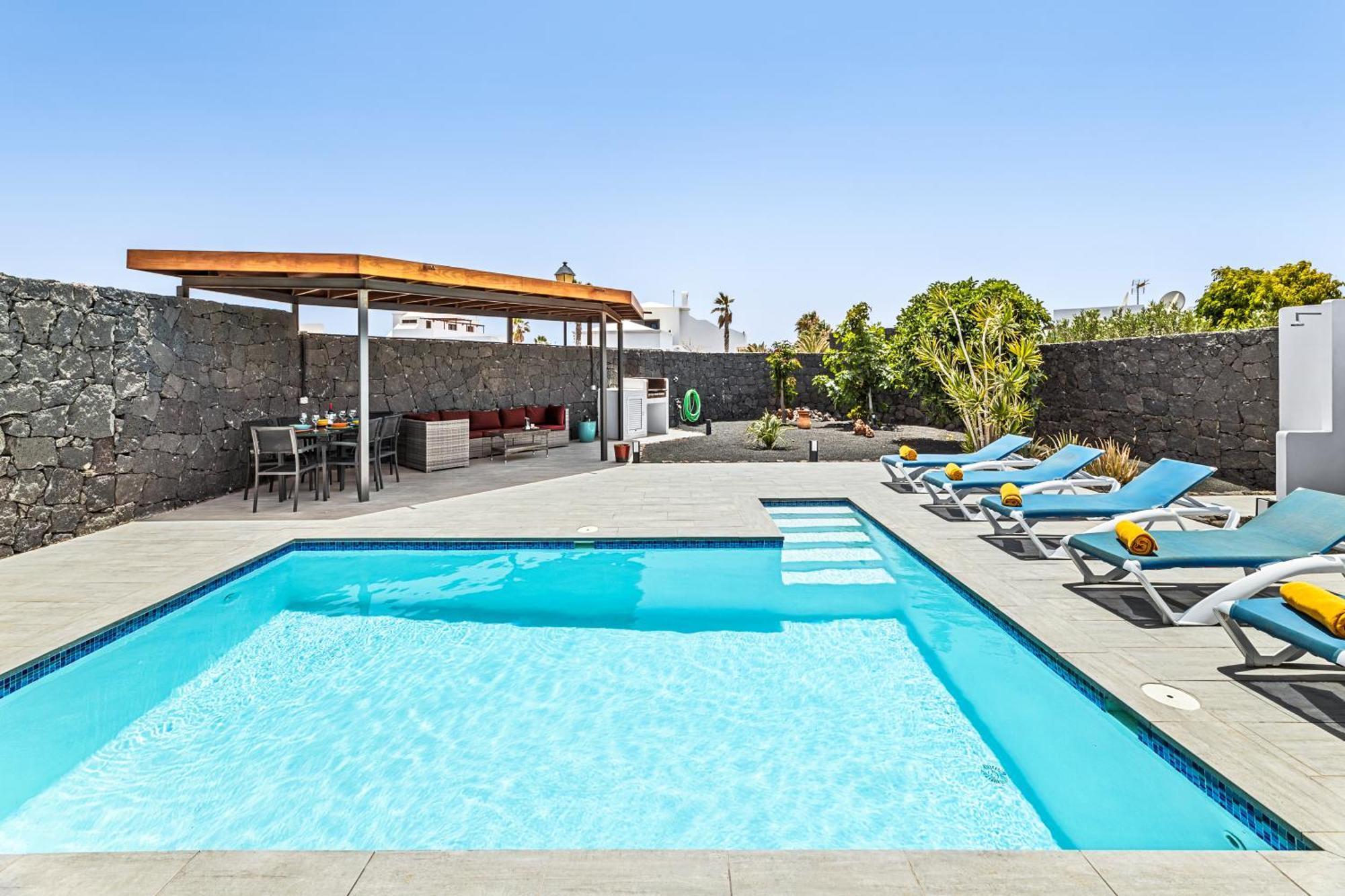 3 Bedroom Villa With Private Pool Close To Papagayo Beach Playa Blanca  Buitenkant foto